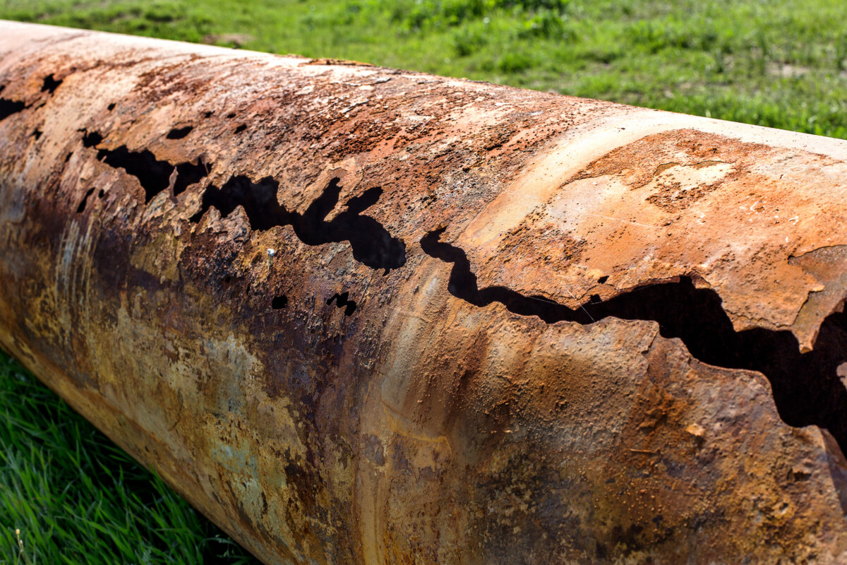 Corrosion Integrity Services picture of a corroded pipe